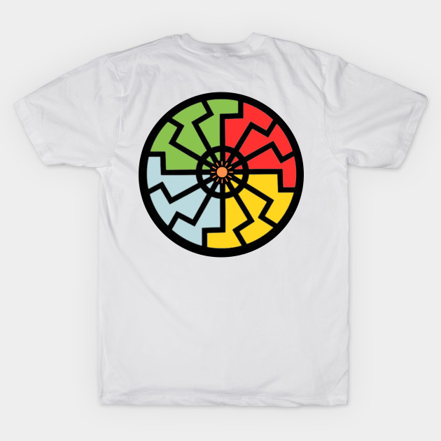 Colored Sun Wheel Symbol by MelloHDesigns